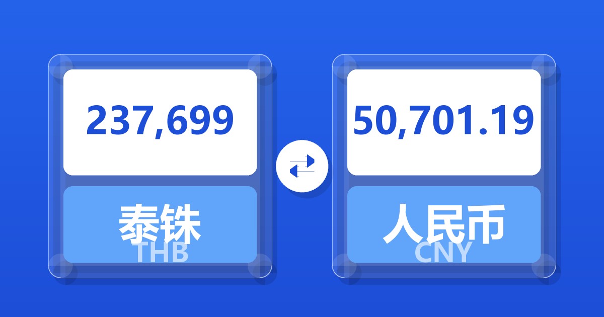 237,699泰铢兑人民币