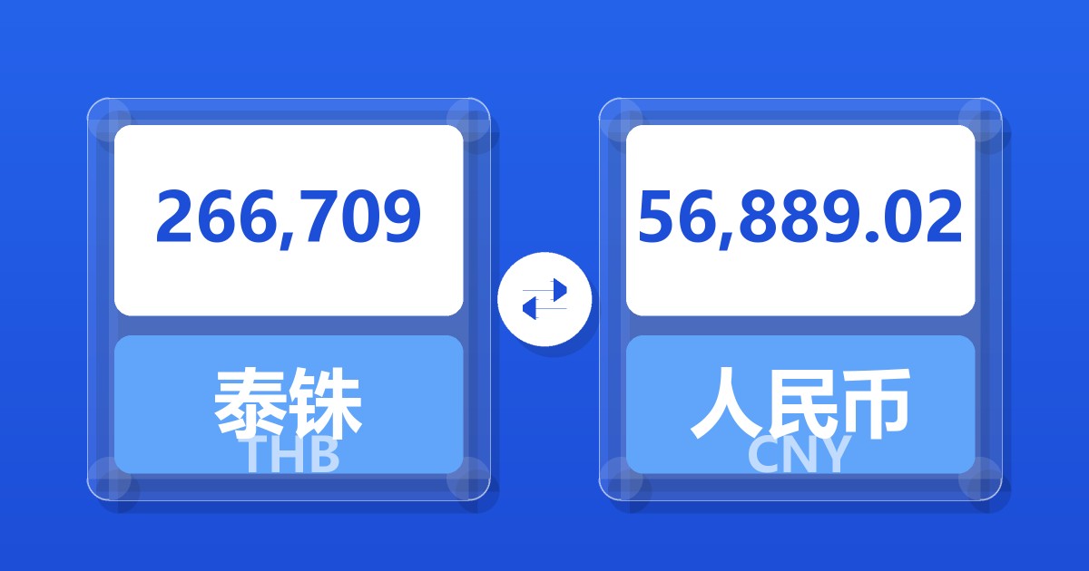 266,709泰铢兑人民币