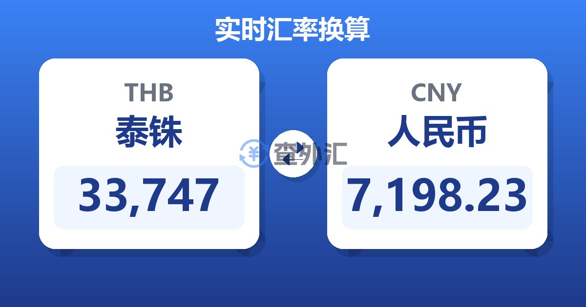 33,747泰铢兑人民币