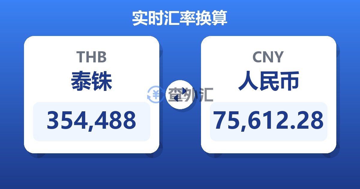 354,488泰铢兑人民币