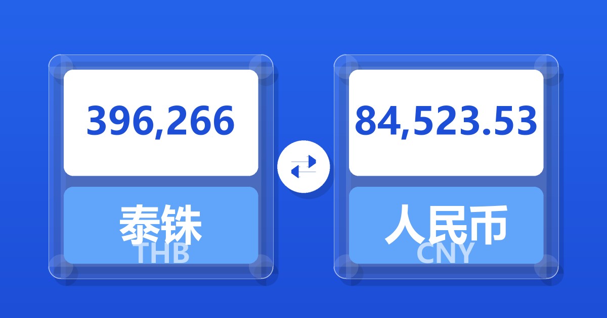 396,266泰铢兑人民币