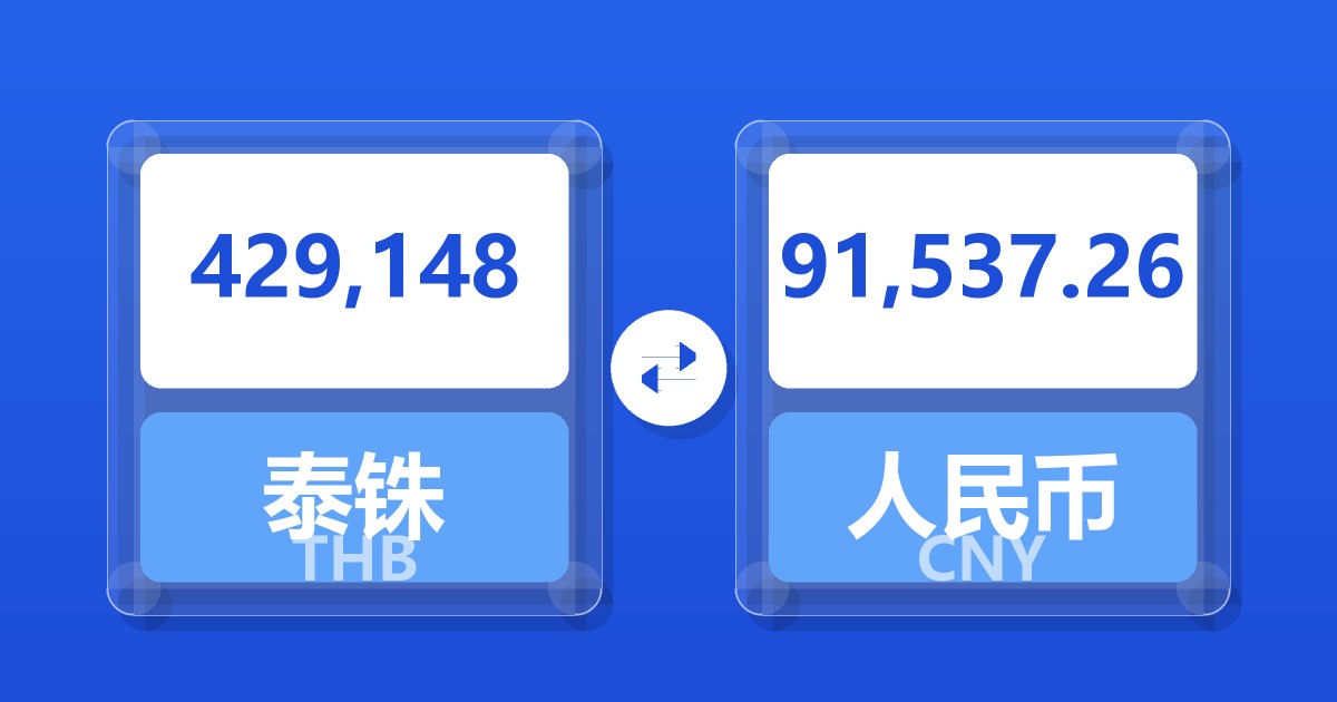 429,148泰铢兑人民币