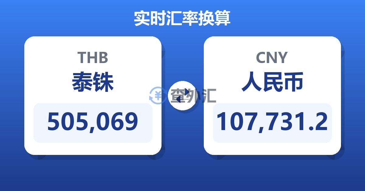 505,069泰铢兑人民币