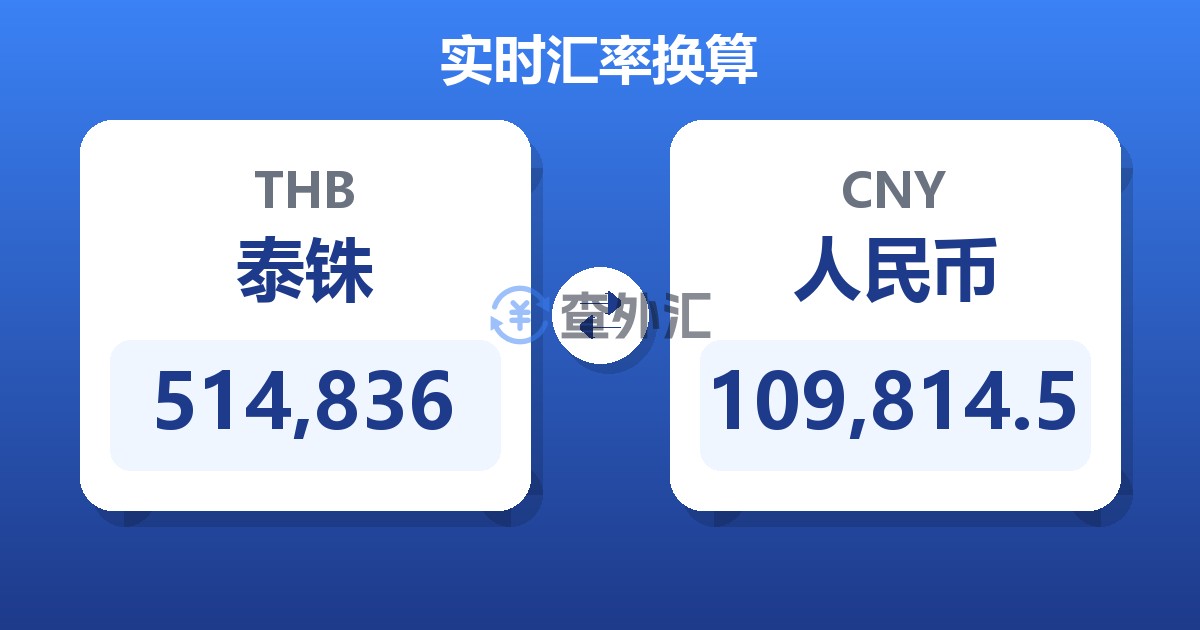 514,836泰铢兑人民币