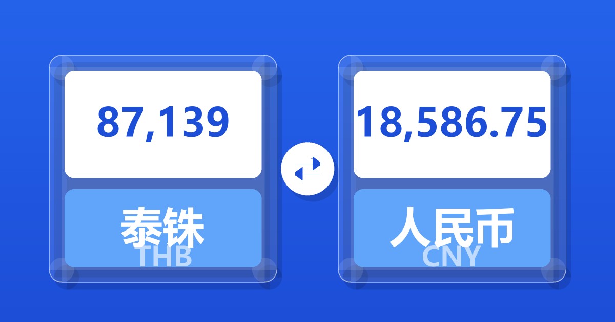 87,139泰铢兑人民币