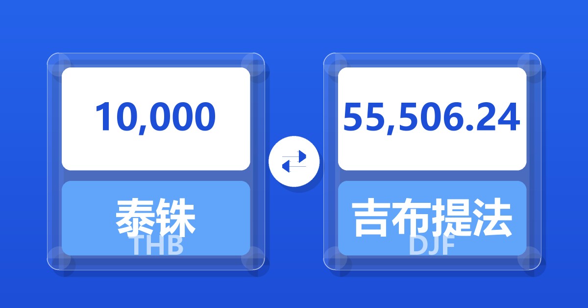 10,000泰铢兑吉布提法郎