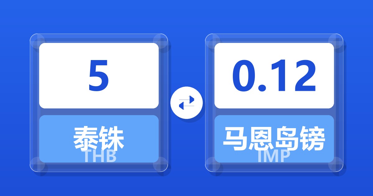 5泰铢兑马恩岛镑