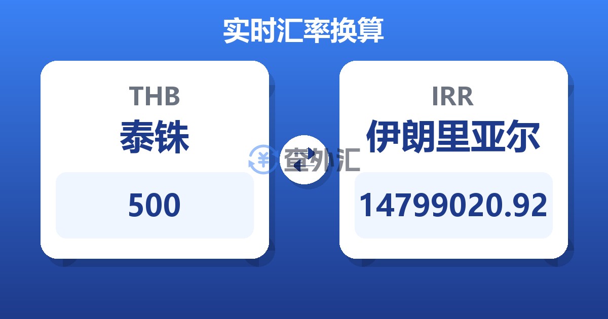 500泰铢兑伊朗里亚尔