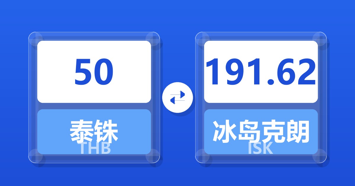 50泰铢兑冰岛克朗