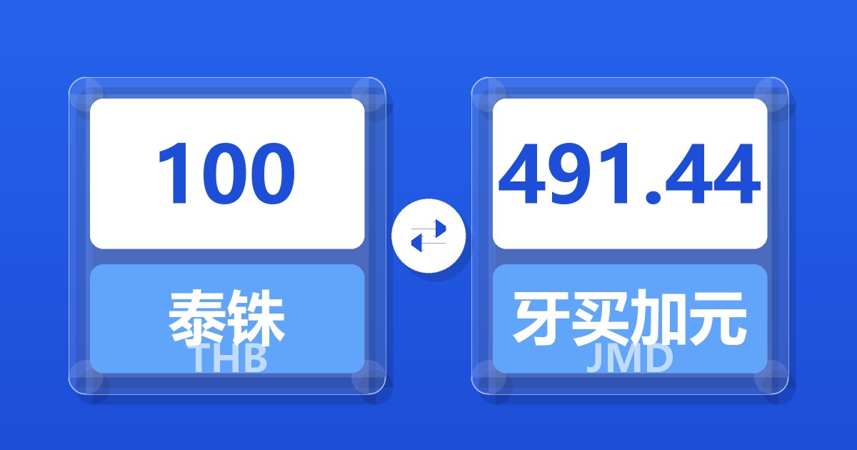 100泰铢兑牙买加元