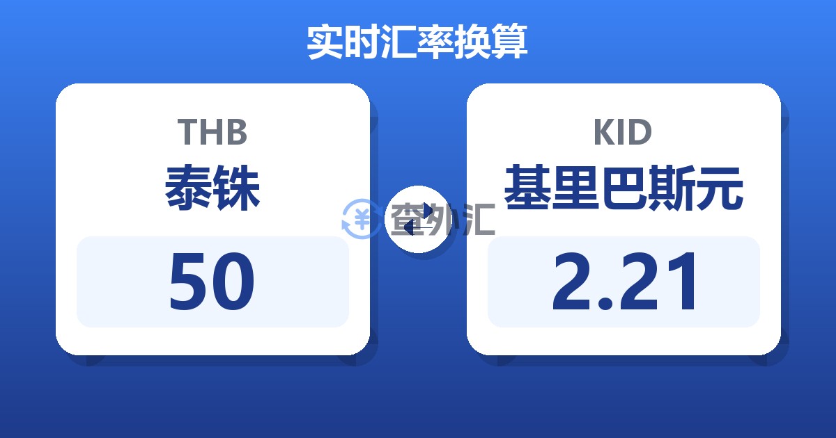 50泰铢兑基里巴斯元