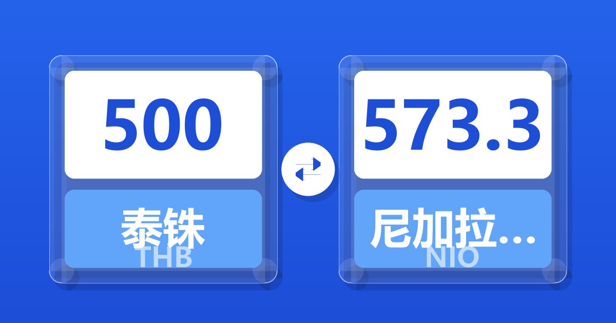 500泰铢兑尼加拉瓜科多巴