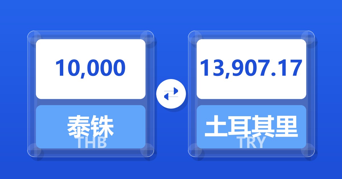 10,000泰铢兑土耳其里拉