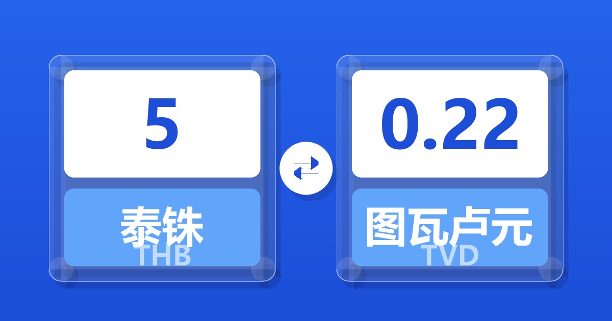 5泰铢兑图瓦卢元