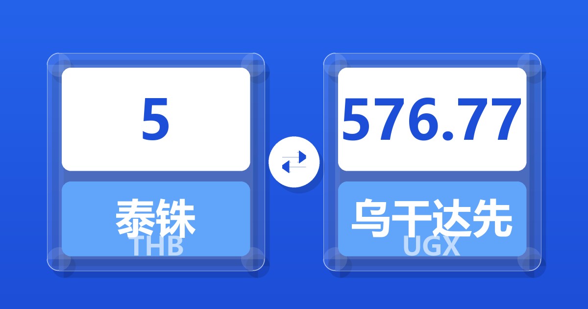5泰铢兑乌干达先令