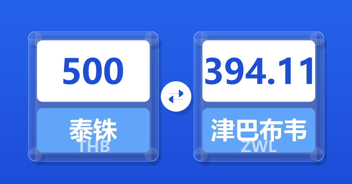 500泰铢兑津巴布韦元