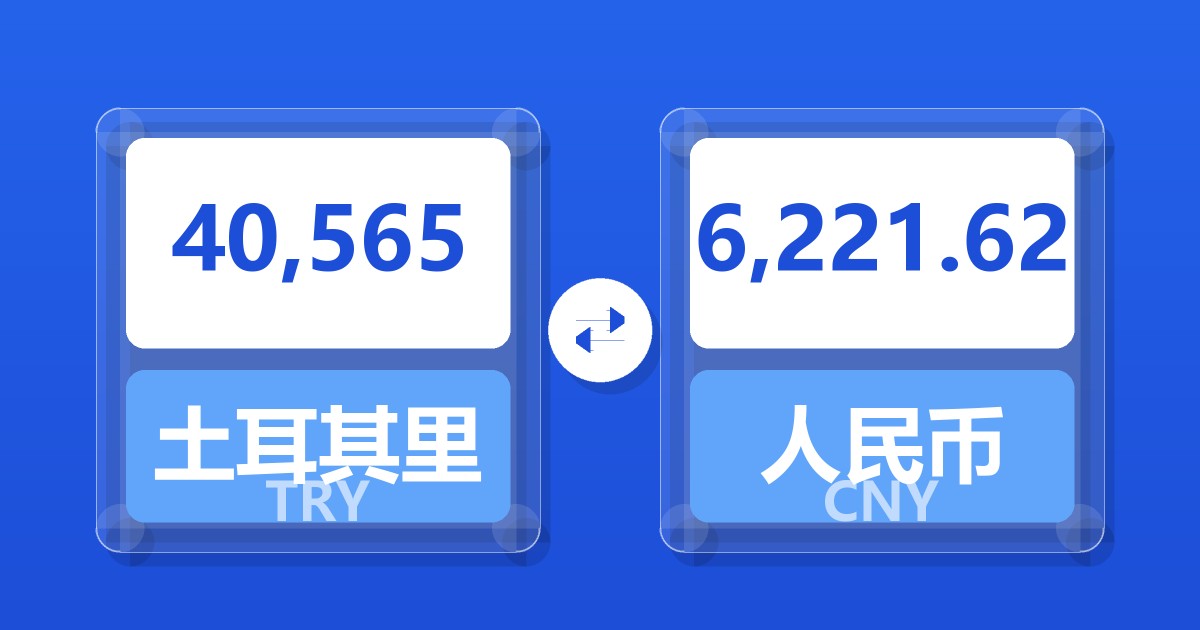 40,565土耳其里拉兑人民币
