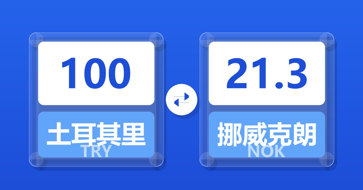 100土耳其里拉兑挪威克朗