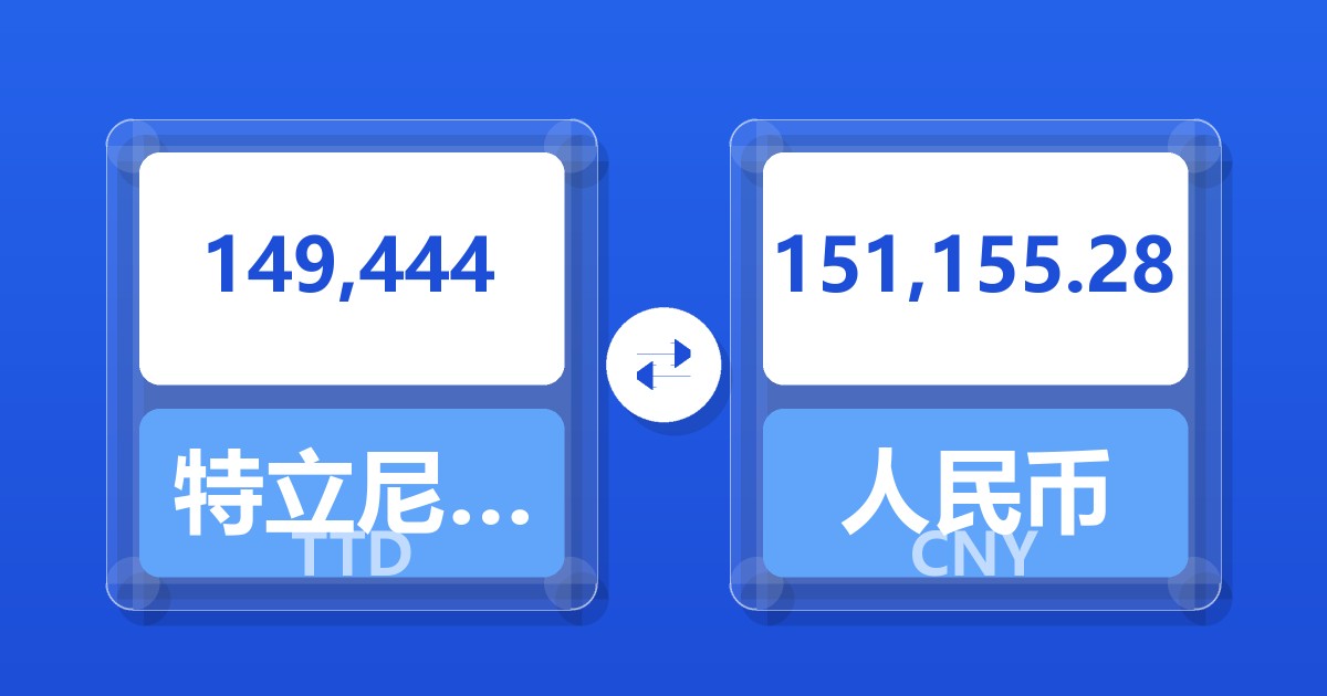 149,444特立尼达和多巴哥元兑人民币