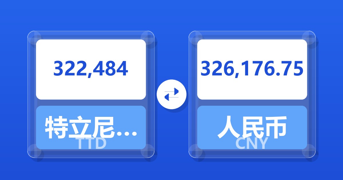 322,484特立尼达和多巴哥元兑人民币