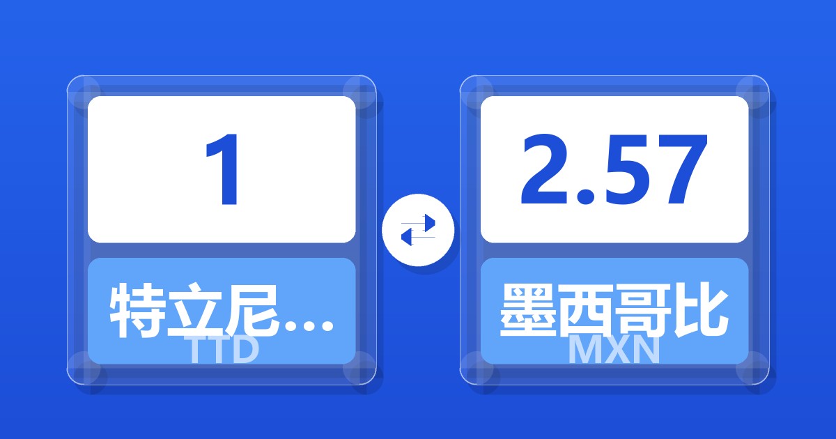 1特立尼达和多巴哥元兑墨西哥比索