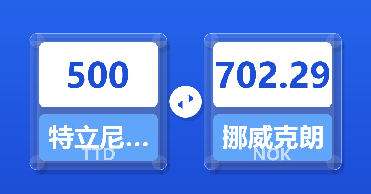 500特立尼达和多巴哥元兑挪威克朗