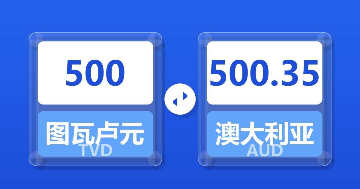 500图瓦卢元兑澳大利亚元