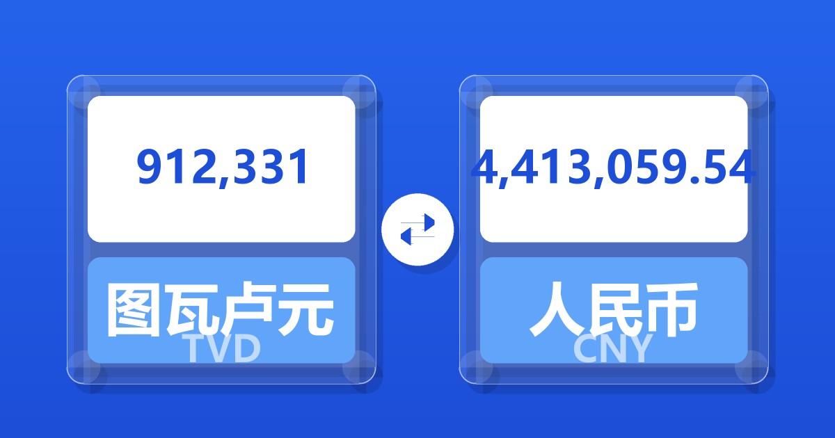 912,331图瓦卢元兑人民币