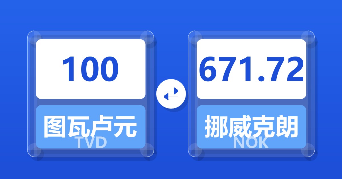 100图瓦卢元兑挪威克朗