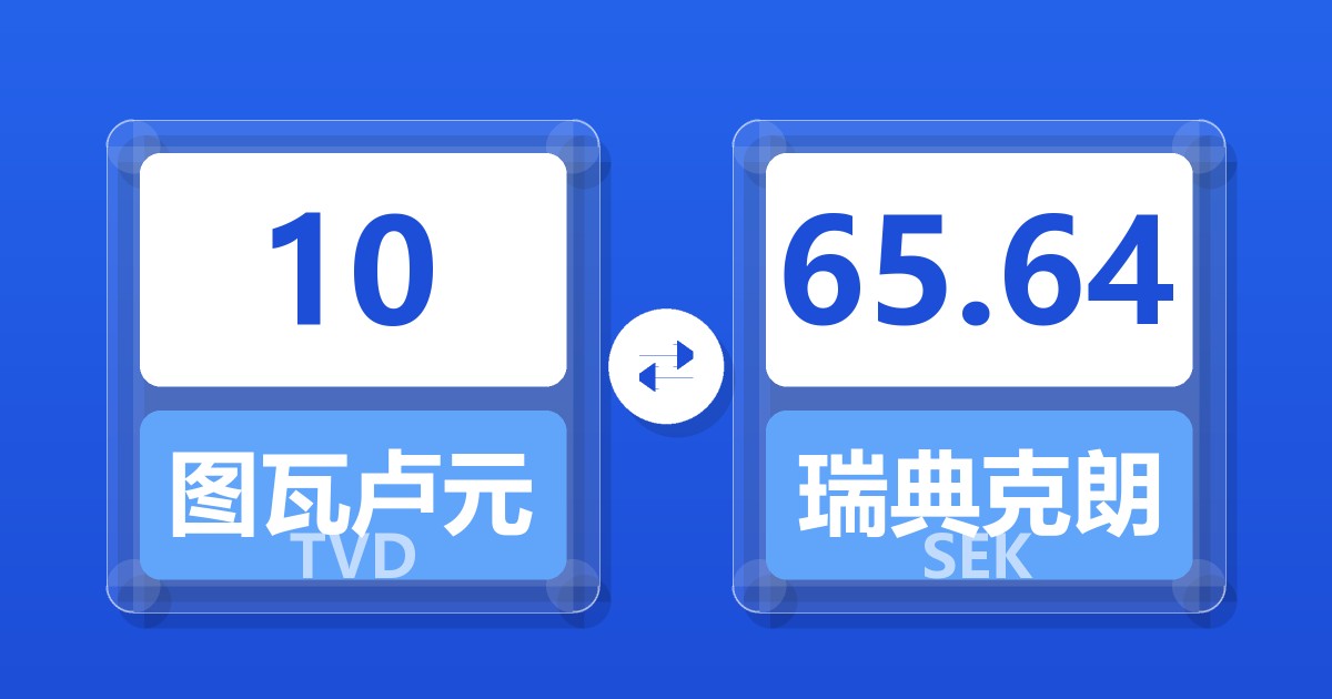 10图瓦卢元兑瑞典克朗