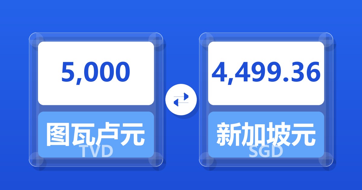 5,000图瓦卢元兑新加坡元
