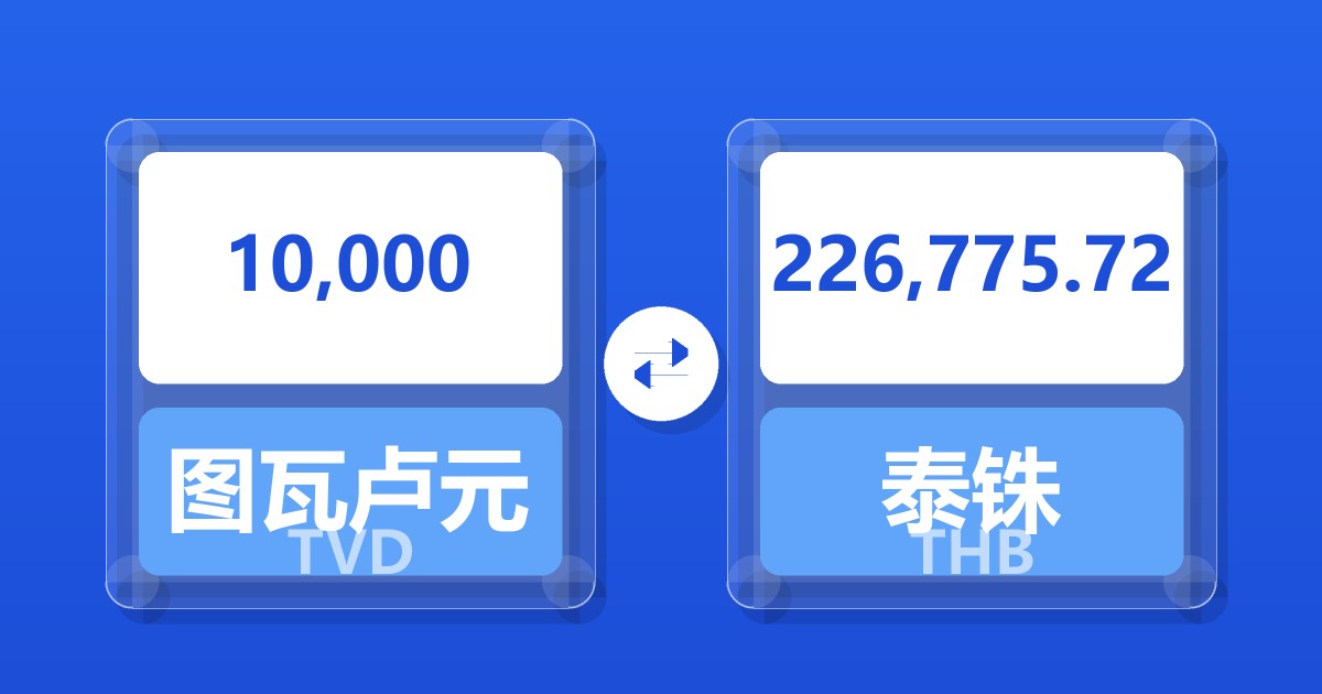 10,000图瓦卢元兑泰铢