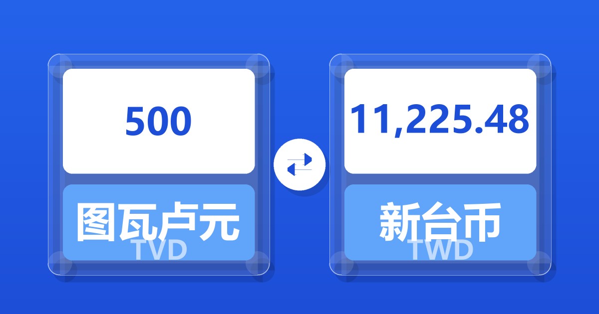 500图瓦卢元兑新台币