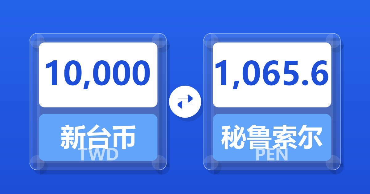 10,000新台币兑秘鲁索尔