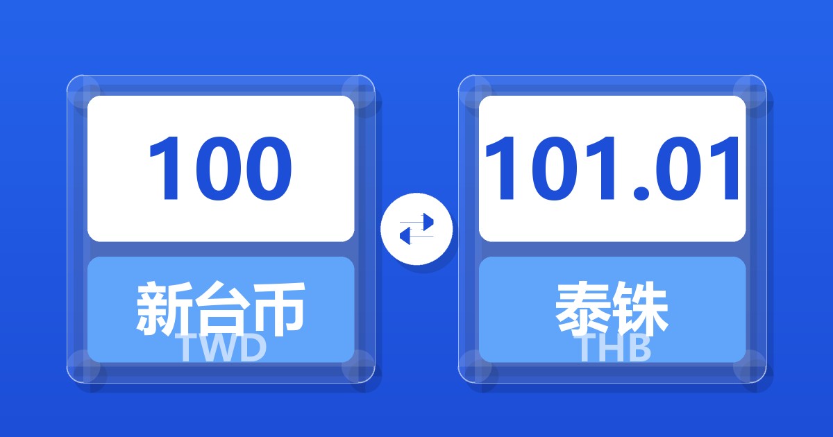 100新台币兑泰铢