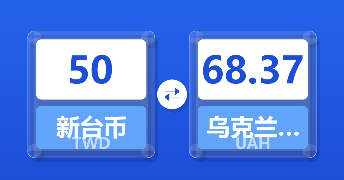50新台币兑乌克兰格里夫纳