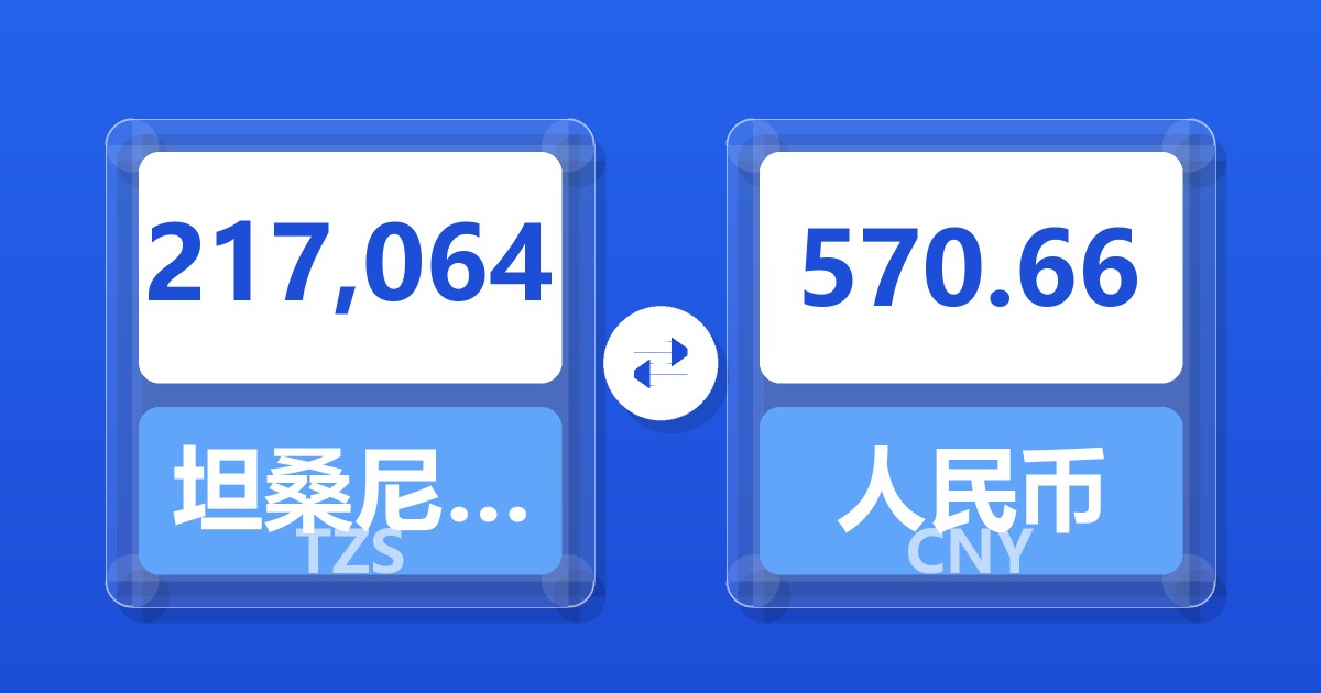 217,064坦桑尼亚先令兑人民币