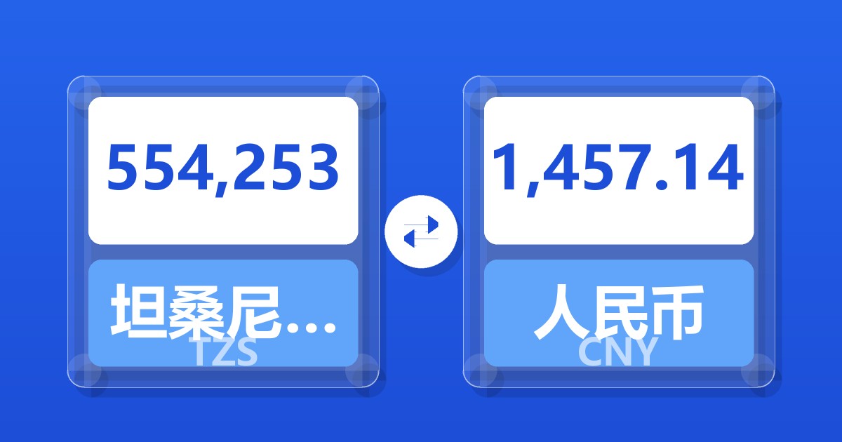 554,253坦桑尼亚先令兑人民币