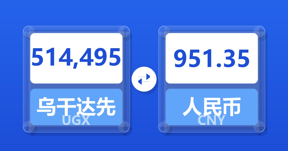514,495乌干达先令兑人民币