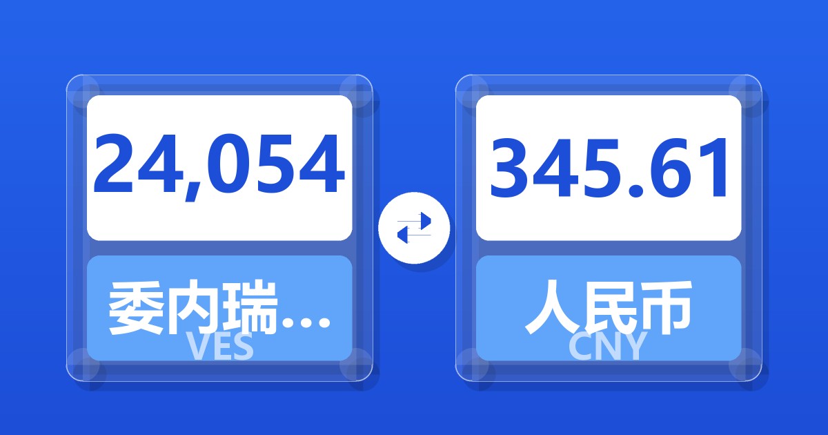 24,054委内瑞拉玻利瓦尔兑人民币
