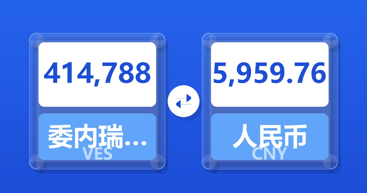 414,788委内瑞拉玻利瓦尔兑人民币