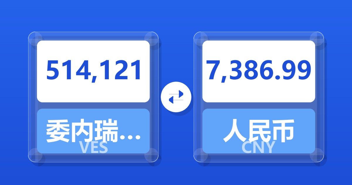 514,121委内瑞拉玻利瓦尔兑人民币
