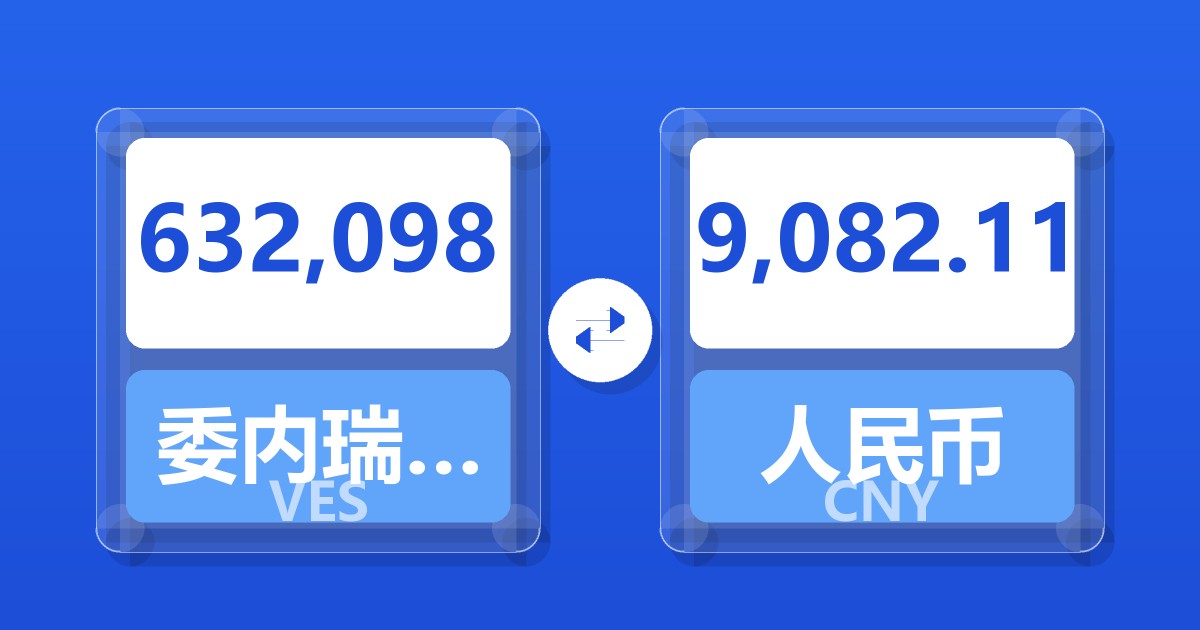 632,098委内瑞拉玻利瓦尔兑人民币