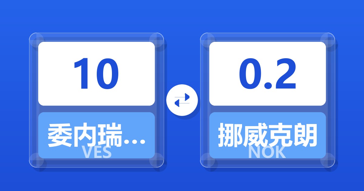 10委内瑞拉玻利瓦尔兑挪威克朗