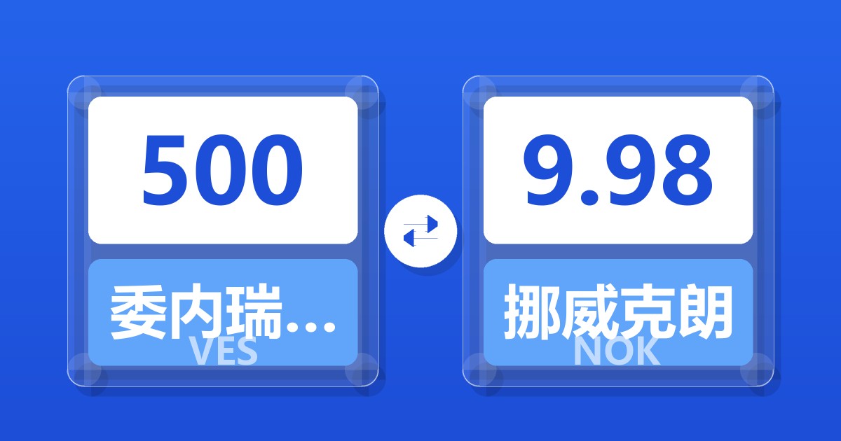 500委内瑞拉玻利瓦尔兑挪威克朗
