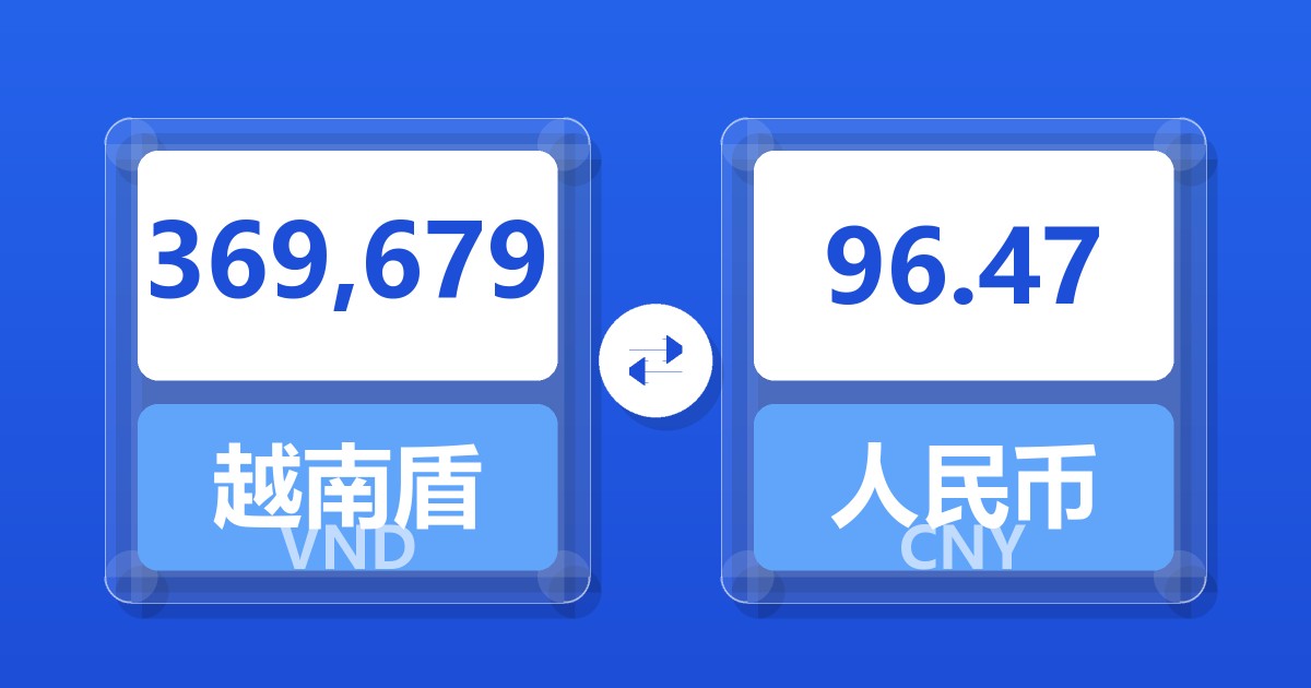 369,679越南盾兑人民币