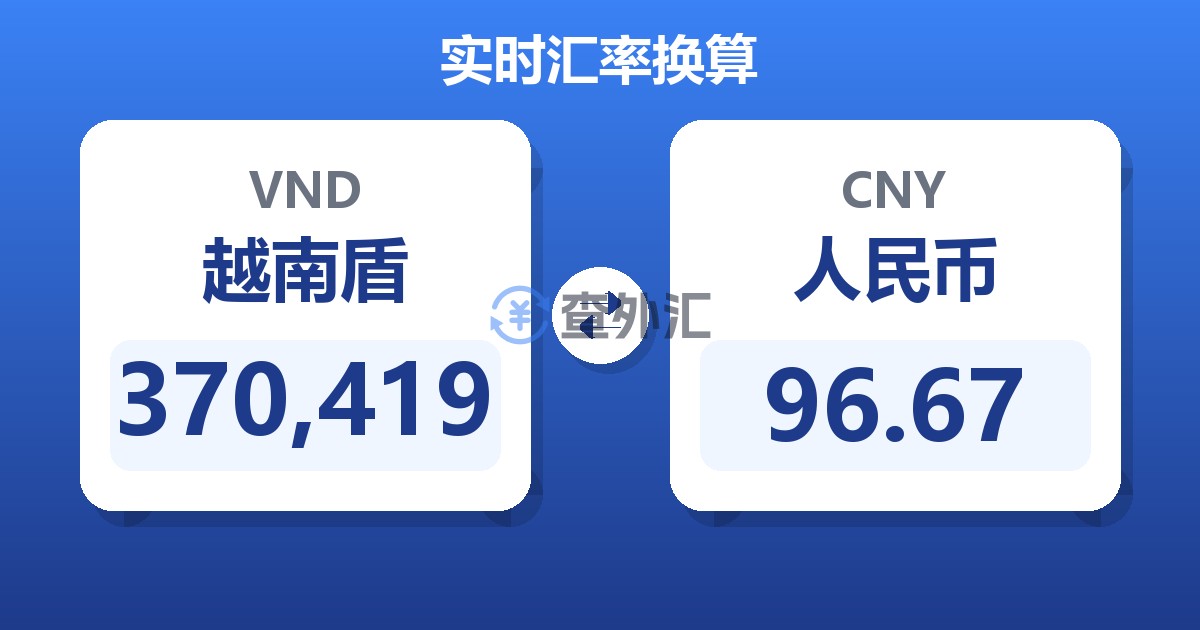 370,419越南盾兑人民币