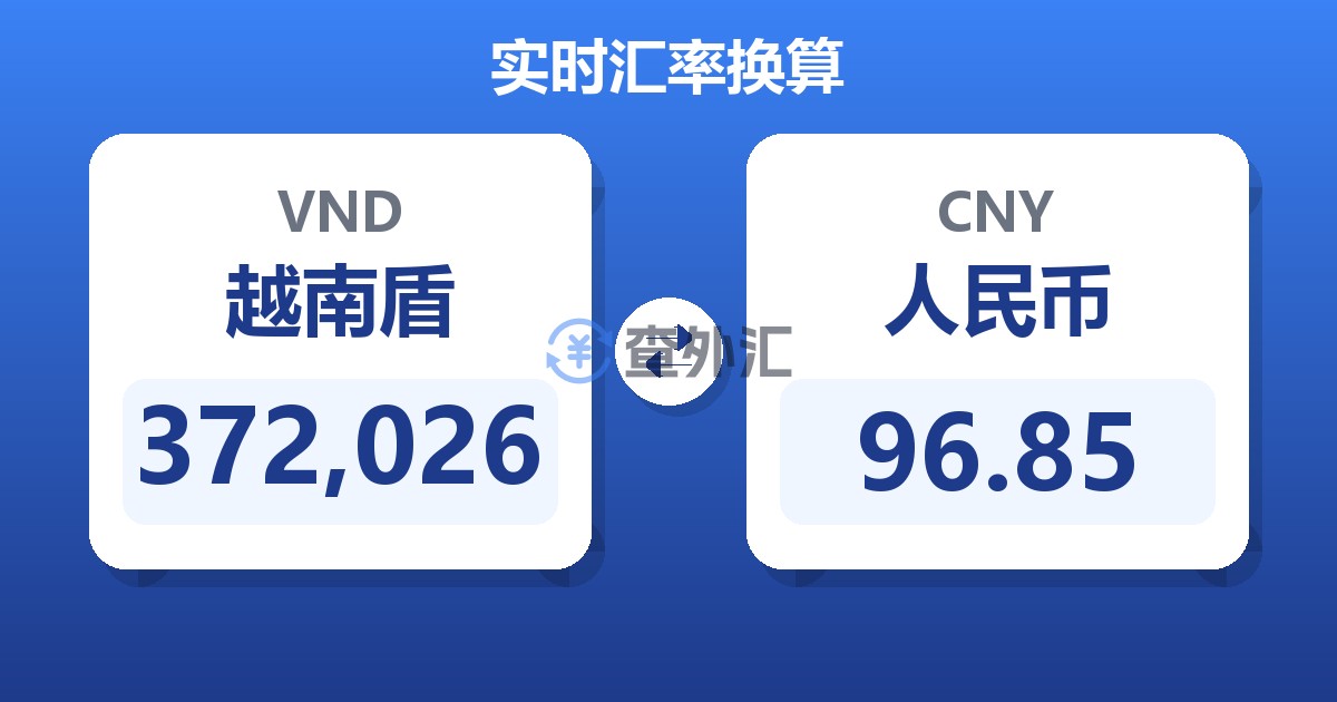 372,026越南盾兑人民币