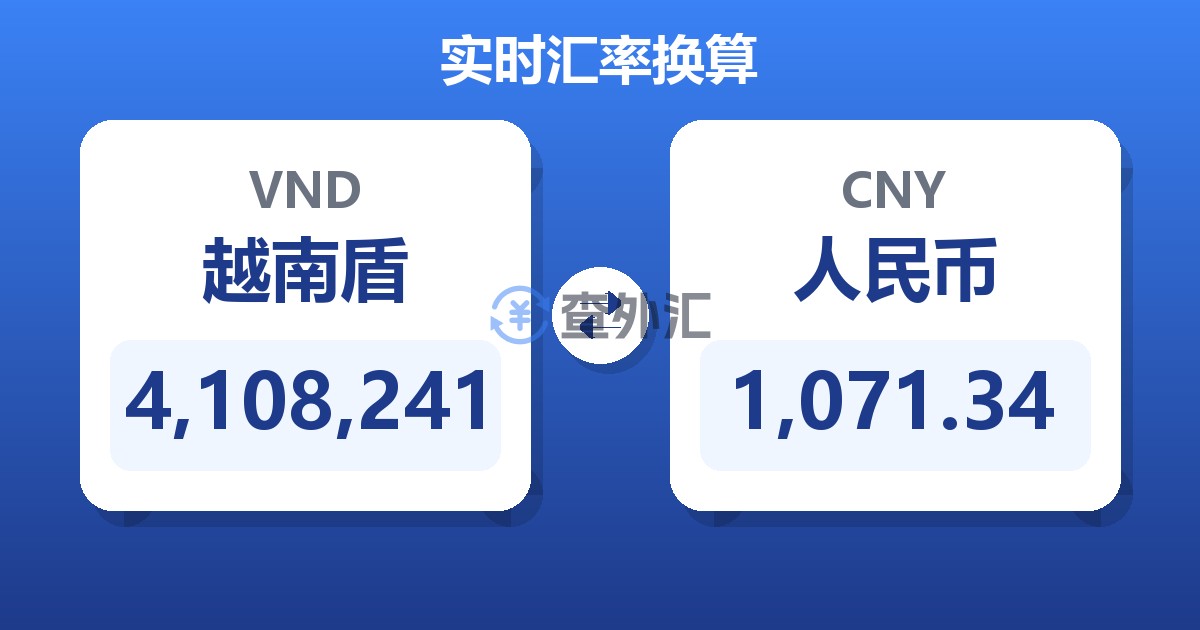 4,108,241越南盾兑人民币