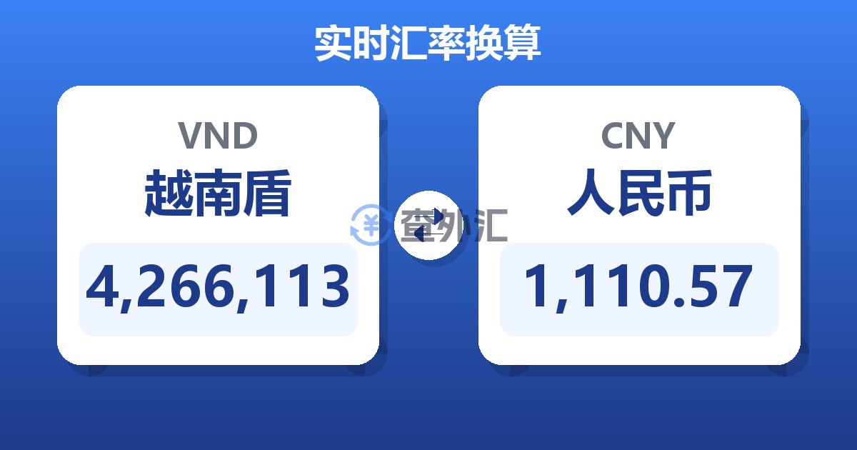 4,266,113越南盾兑人民币